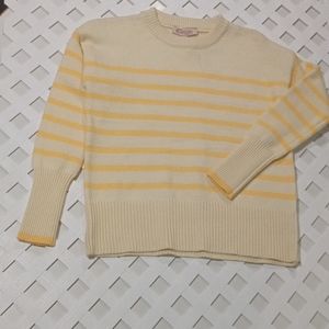Philosophy Republic Clothing Striped Yellow Sweater